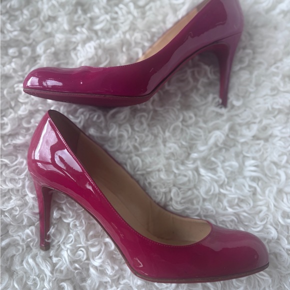 Christian Louboutin Fuchsia Patent Leather Pumps | Size 41 - Picture 3 of 10